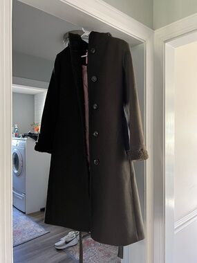 kate spade Brown Coat with Pink Label